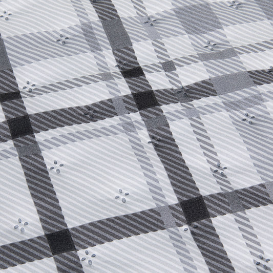 Grey Check Printed BNB Set (8PCS)
