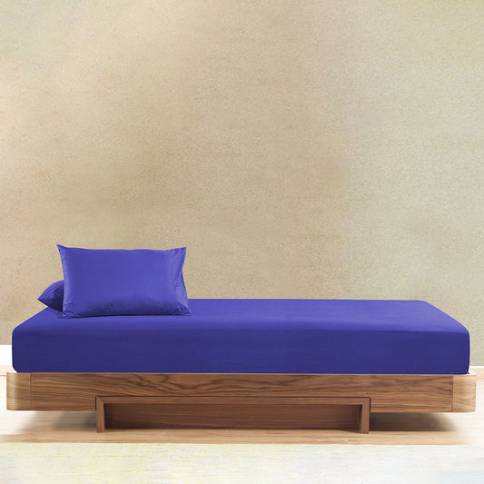 Blue Fitted Sheet Set