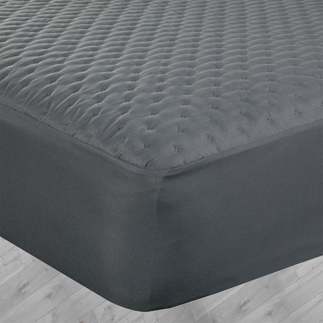Anthracite Microfiber Ultrasonic Waterproof Mattress Protector