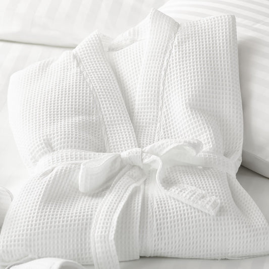 White Waffle Bathrobe