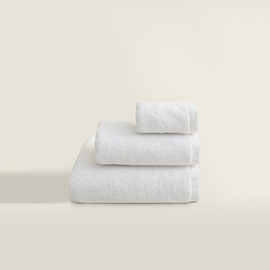 Luxury Cotton Towels - White (Pack of 3)