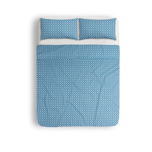 Azure Mosaic Bed Sheet Set