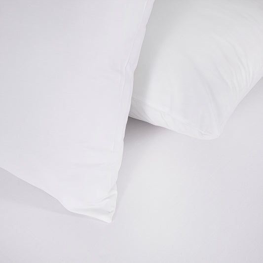 White Satin Fitted Sheet Set