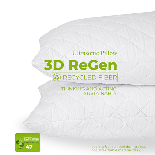 Microfiber Ultrasonic Filled Pillow (Pack of 2)