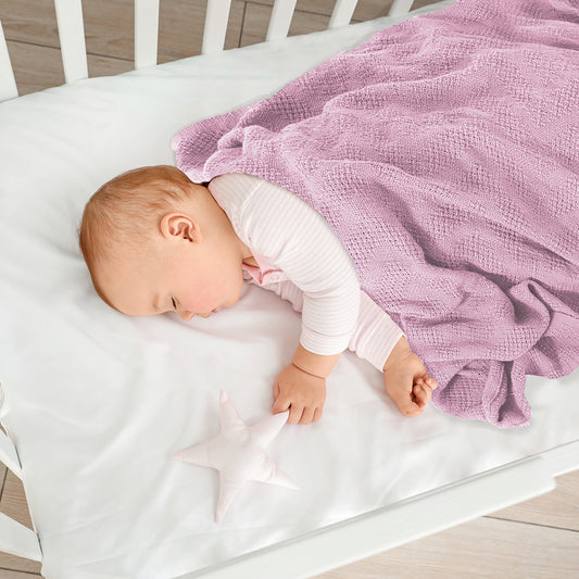 Baby Cellular Blanket - Pink