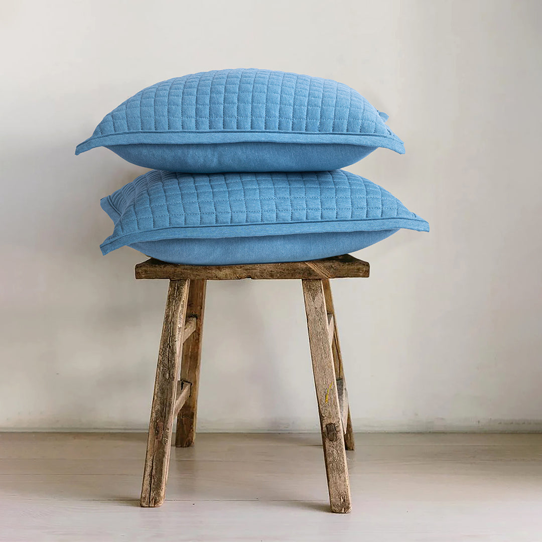 Blue Jersey Cushions (Pack of 2)