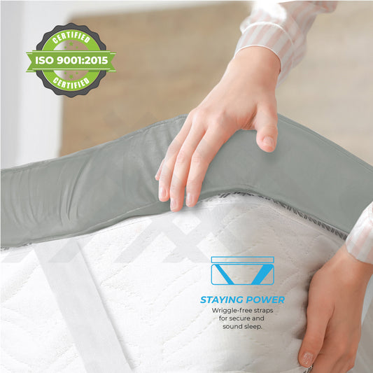 Silver Grey Extra Thick Mattress Topper 