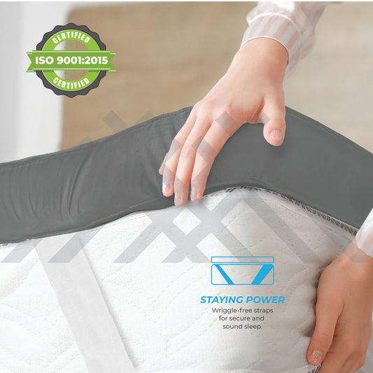 Anthracite Micro Extra Thick Mattress Topper